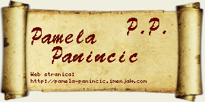 Pamela Paninčić vizit kartica
